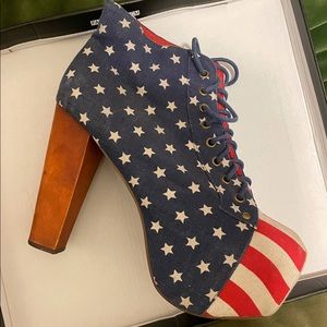 Jeffrey Campbell American Flag Lita Heels